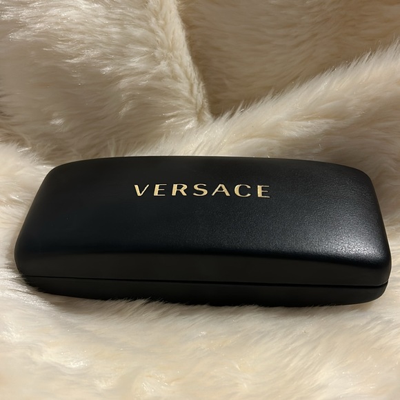 Versace Black Hard Shell Sunglasses Case and Box Warranty card & Versace cloth - Picture 3 of 13